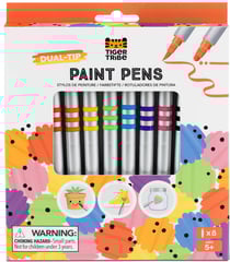 Feutres double sens – set de 8 - Tiger Tribe - Orange