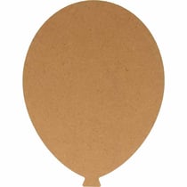 Ballon en bois MDF - 25 x 19 cm