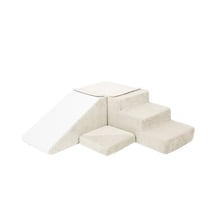 Set de 4 blocs crème velours côtelé - Velinda - Blanc