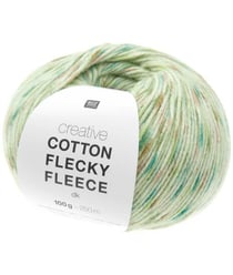 Pelote de coton Creative Cotton Flecky Fleece dk - Rico Design Multicolore (013 - Vert)
