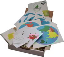 Puzzle des continents Montessori
