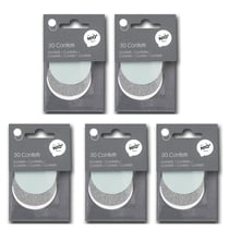 150 confettis argent et bleu menthe