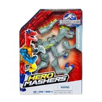 Figurine hero mashers jurassic world velociraptor gris - dinosaure - hasbro dino - b3240
