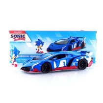 Véhicule miniature 1/24 - Lamborghini Veneno 35433BL - Bleu - Inclut figurine Sonic - Véhicule de collection
