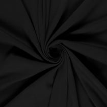 Tissu Jersey Coton épais uni Noir