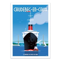 Affiche 30x40 cm - Caudebec en Caux - Raphael Delerue