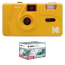 KODAK M35 - Appareil Photo Rechargeable 35mm, Objectif Grand Angle Fixe, Viseur optique , Flash Intégré, Pile AAA