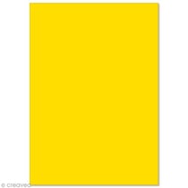 Papier Pollen A4 - 5 feuilles - Jaune soleil