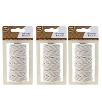 3 ficelles en coton pour macramé 10 m - Beige