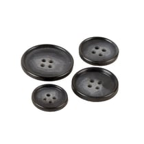 Lot de 3 boutons costume noir