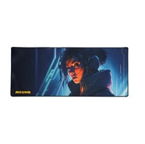Tapis de Souris Gaming Cyber P02 - Grand Format XXL 900 x 400 mm - Base en Caoutchouc Naturel Antidérapante - Surface Tissu Haute Précision et Vitesse