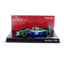 Voiture miniature de collection - MINICHAMPS - JORDAN Ford 191 - 1/43 - Demo Run Silverstone 2021 - Vert/Bleu
