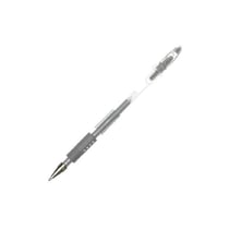 Stylo roller encre gel PILOT G1-10 Grip - Argent - Pointe large