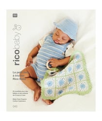 Le petit livre à tricoter Rico Baby - Rico Baby Cozy Organic Cotton Cashmere - Rico Design - N°43 Bleu