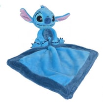 Stitch doudou plat 20 x 20 cm - peluche disney collection lilo et stitch - nicotoy