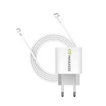 Mayaxess Chargeur Secteur pour Pixel 9a 20W + Câble USB-C 1m Blanc