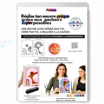 Peinture aux pochoirs Panash débutant enfants et adultes - Linea en 2 pochoirs