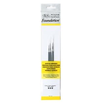 Assortiment 3 Pinceaux Manche Court Ronds N°1/N°3/N°5 - Winsor Et Newton