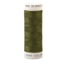 Fil à coudre polyester 100m made in France - vert mousse 555