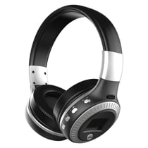 Casque Audio Bluetooth Pliable Avec Micro FM Et Écran Pour Smartphones Argent YONIS