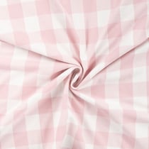 Tissu Flanelle de Coton Chemise à carreaux Rose - Au mètre