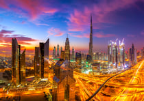 Matinée Au-Dessus du Centre-Ville de Dubaï