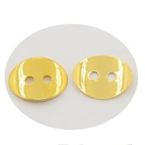 5 Boutons Métal Ovale Doré Or 14 x 10 mm - creation couture diy