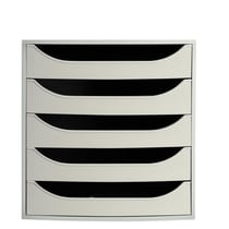 Module de classement Ecobox+ Office 5 tiroirs - Gris - Exacompta