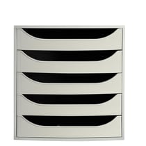 Module de classement Ecobox+ Office 5 tiroirs - Gris - Exacompta