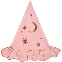 8 Assiettes Chapeau de Sorcière Rose