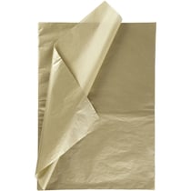 Papier de soie - 50 x 70 cm - Or - 25 feuilles