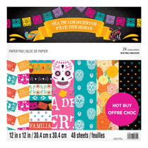 Bloc de 48 feuilles Day of the dead Craft SMITH