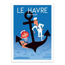 Affiche 50x70 cm - Le Havre Normandie V2 - Raphael Delerue