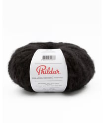 Pelote de mohair à tricoter PHIL LOVELY MOHAIR - Phildar Noir