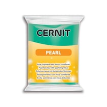 Pâte polymère CERNIT Pearl - Vert - 56 g
