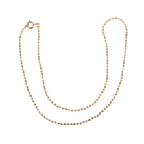 Chaîne à boules, 1,5mm ø, or, 42cm, 1 pce.