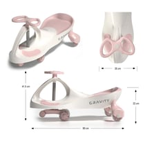 Porteur Gravitaire Gravity Crème Rose – Milly Mally