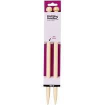 2 Aiguilles À Tricoter En Bambou 35 cm - Ø 15 mm