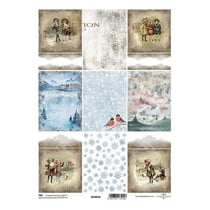 Tags éléments décoratif en papier à découper scrapbooking CHRISTMAS TIME 234