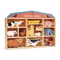Set animaux en bois Ferme