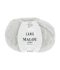 Pelote d'Alpaga et laine MALOU LIGHT - LANG YARNS 03 Gris