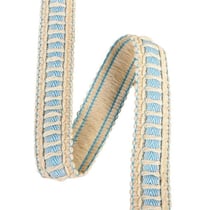 Bobine galon passe ruban 15m bleu acier