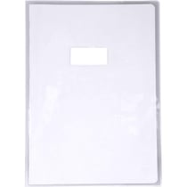 Protège cahier - A4 - 21x29,7cm - Épaisseur 12/100ème - Incolore - Avec porte étiquette