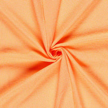 Tissu Seersucker Carreaux Nano Rayures sur fond Orange fluo