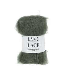 Pelote de Mohair et soie à tricoter LACE - 25 GR - Lang Yarns Vert (98)