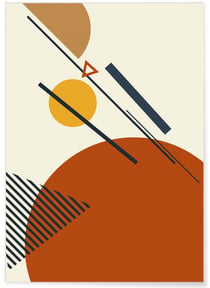 Affiche Abstract Composition 3 | A3 : 29,7x42cm