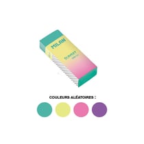 Gomme en plastique couleurs pastels Milan