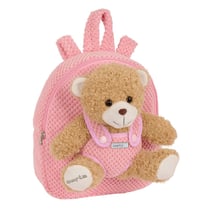Sac à dos Peluche Ourson 27 CM maternelle Rose