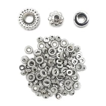MégaCréa DIY - Perles intercalaires Argenté Idéal avec les Perles Heishi
