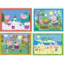 4 puzzles progressifs cochon peppa pig : au jardin mer automne hiver 12 - 16 - 20 - 24 pieces - ravensburger - 031146